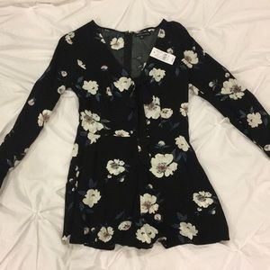 floral kendall and kylie romper